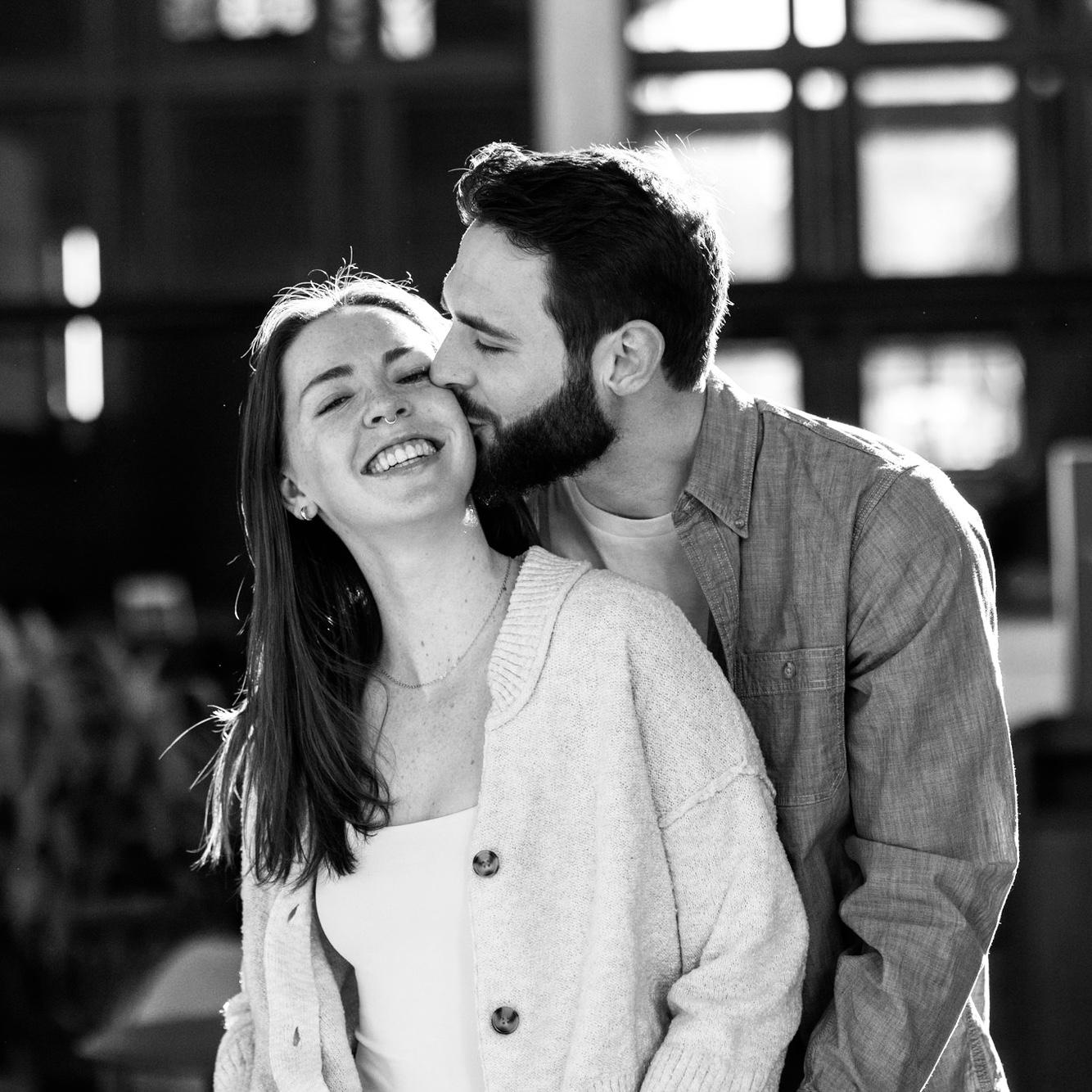 Couple's photos at Union Station.