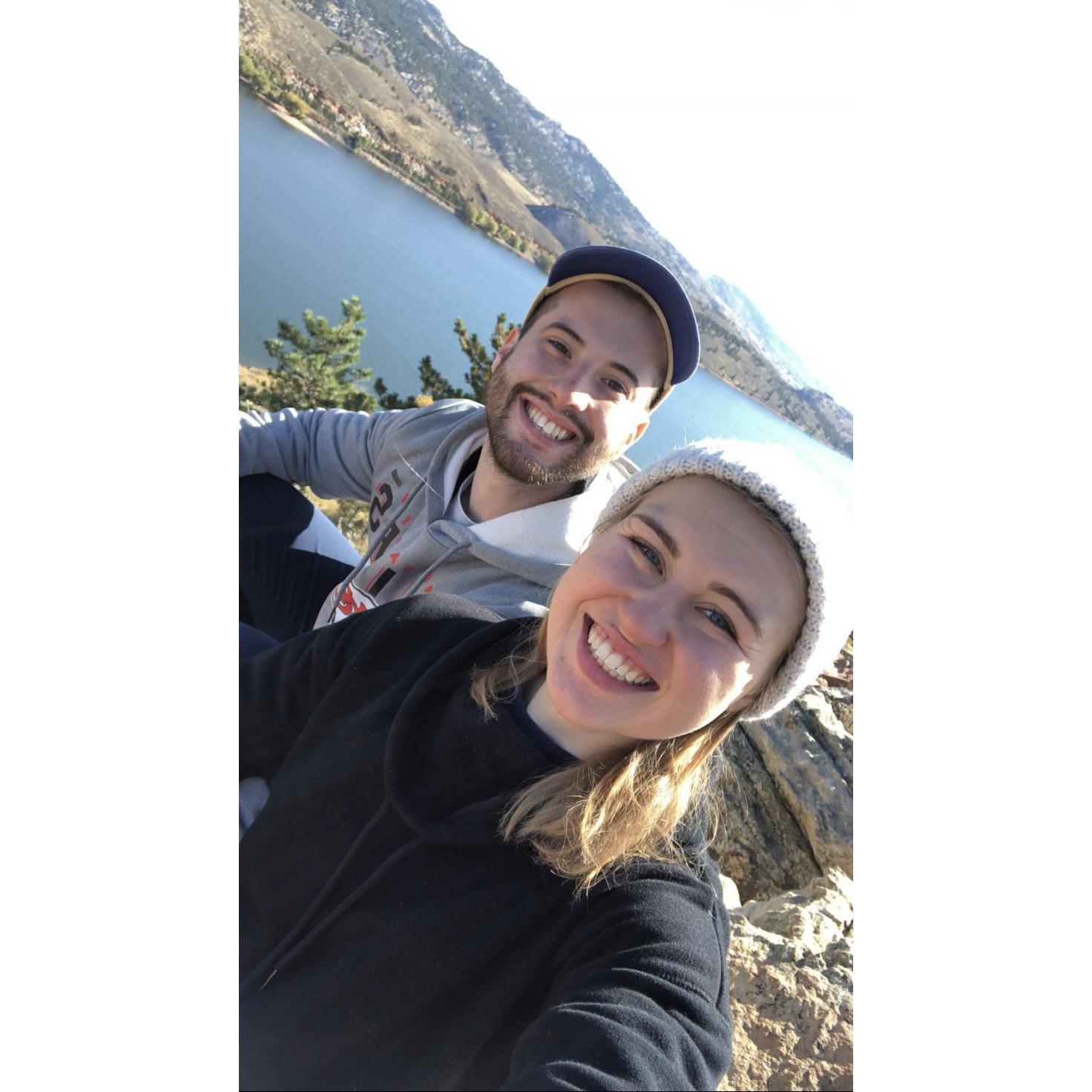 Roy visiting Em in Colorado!