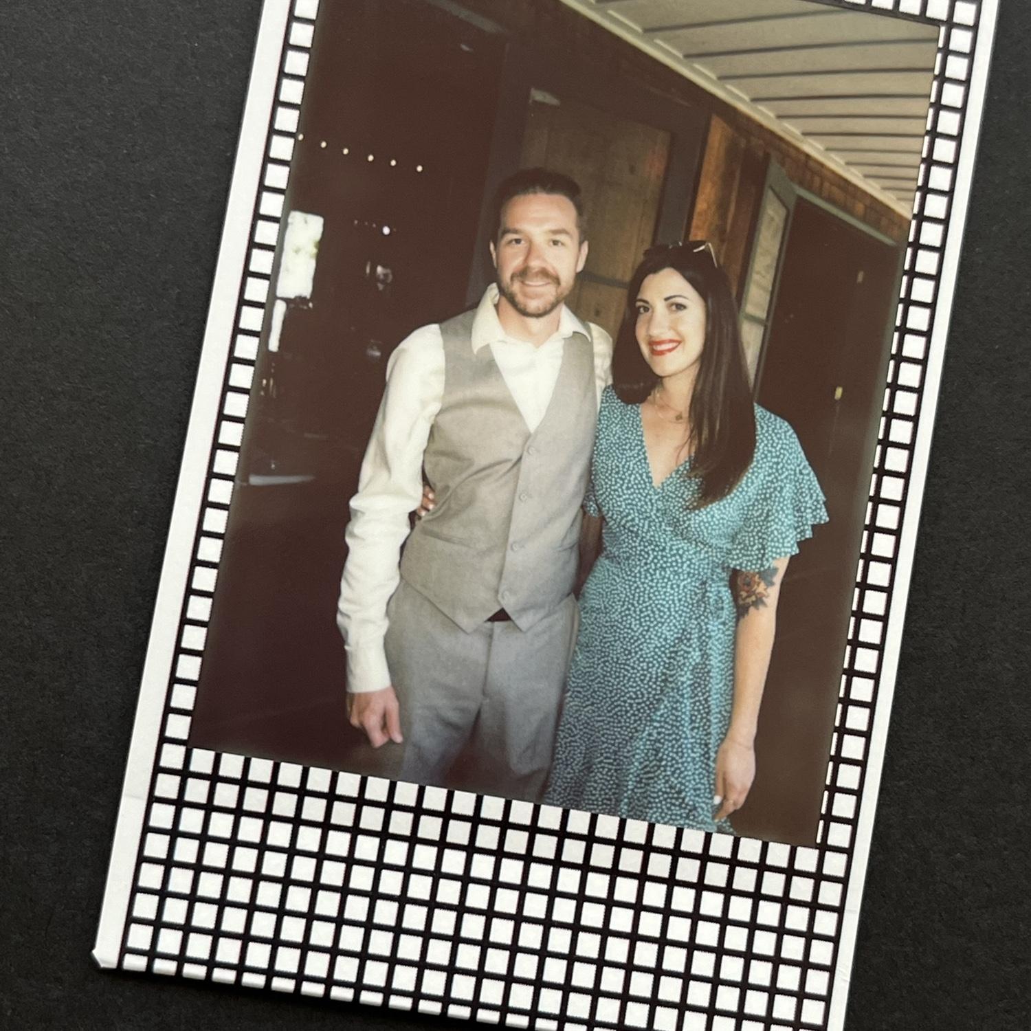 Our first picture together at our friends wedding in Lake Tahoe.