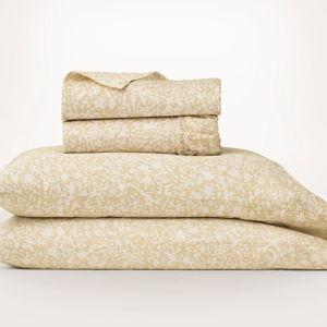 Signature Hemmed Sheet Set - Honey Garden - King w/King Cases