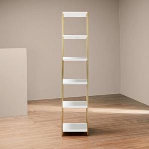Zane Narrow Bookshelf - White