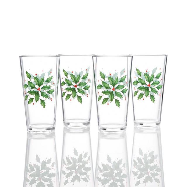 Lenox Holiday Acrylic Tumblers, Set of 4