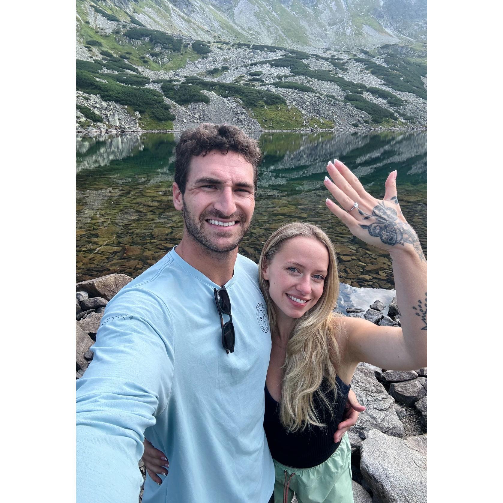 When Keenan proposed to Sylwia in the Tatry Mountains of Poland