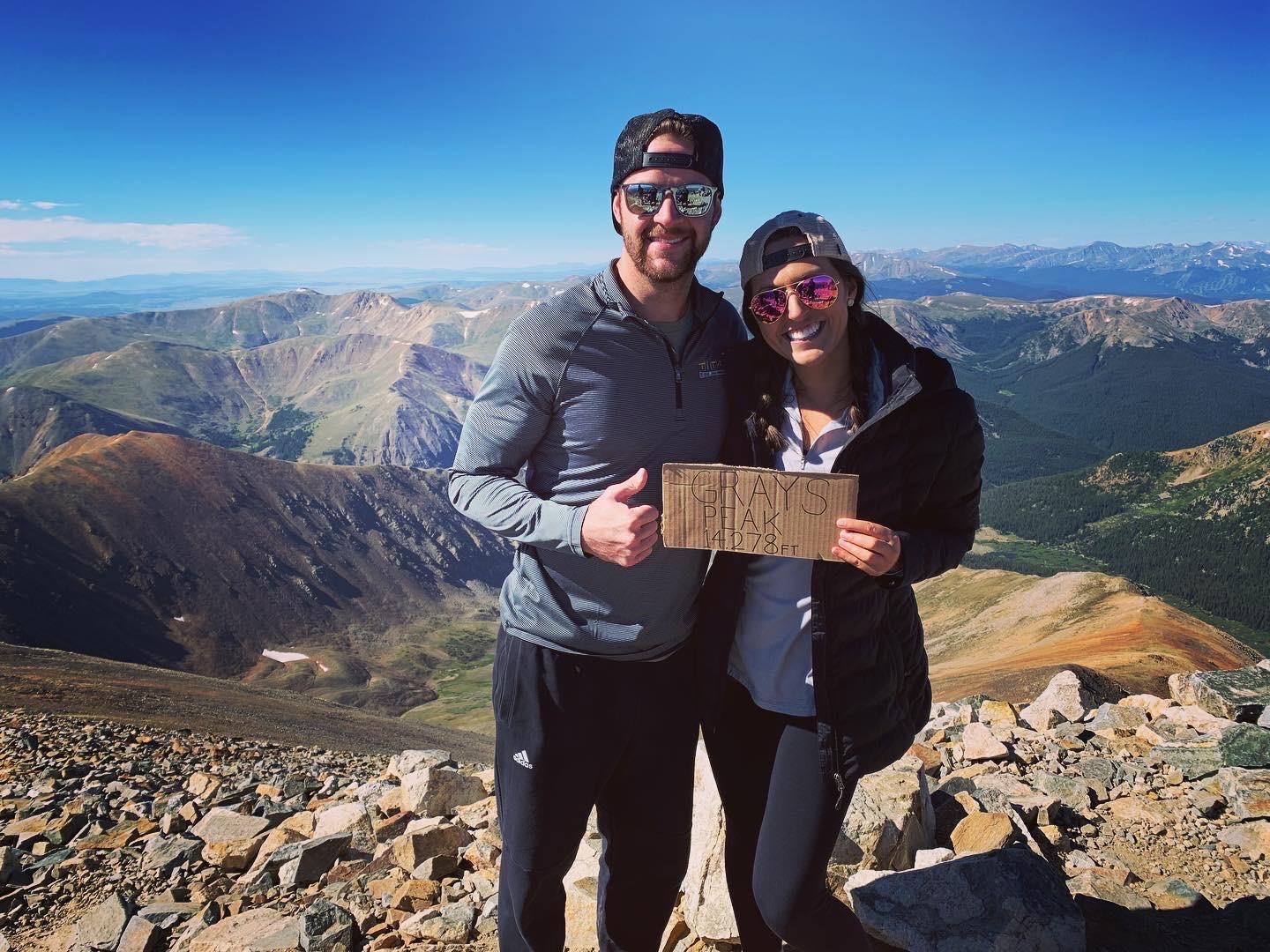 8/8/20 - Checking off “hike a 14’er” on our bucket list. Gray’s Peak 14,278 feet.