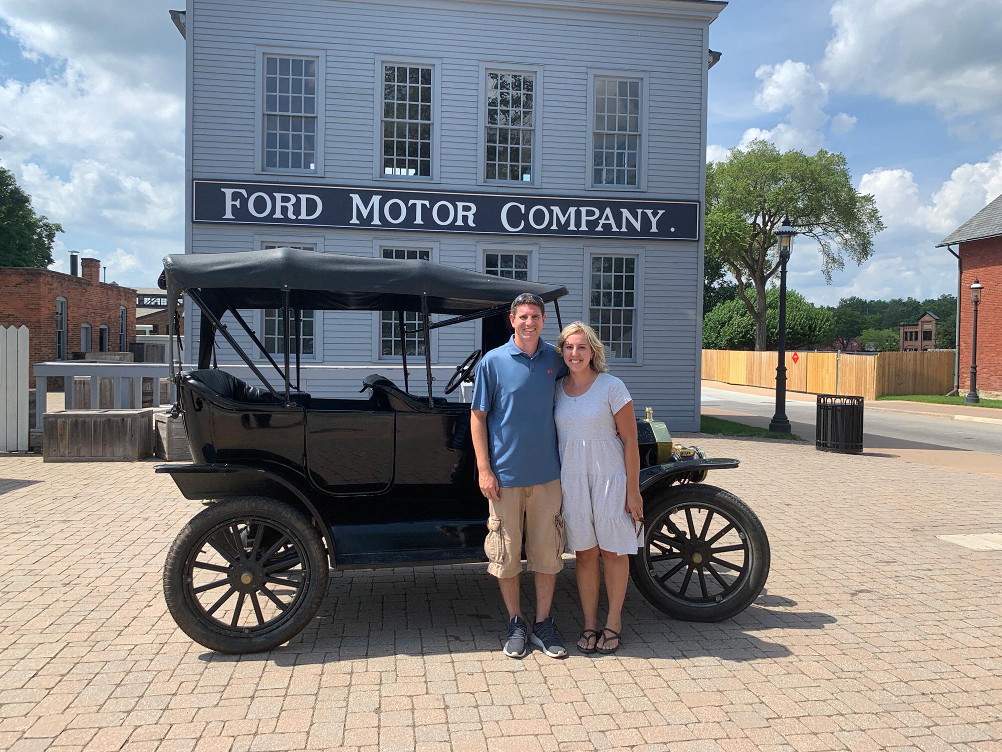 Greenfield Village - Day of Engagement July 26th 2020.  1919 Ford Model T.