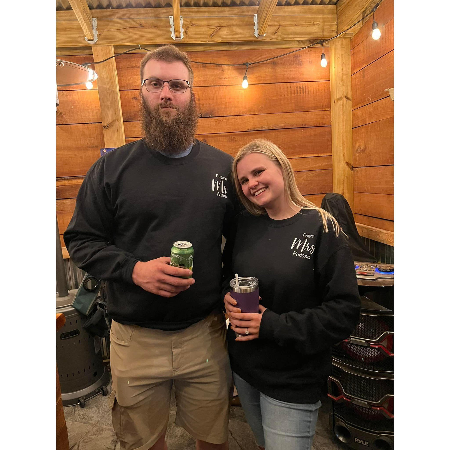 Future Mrs Furioso and Mr. Wood!