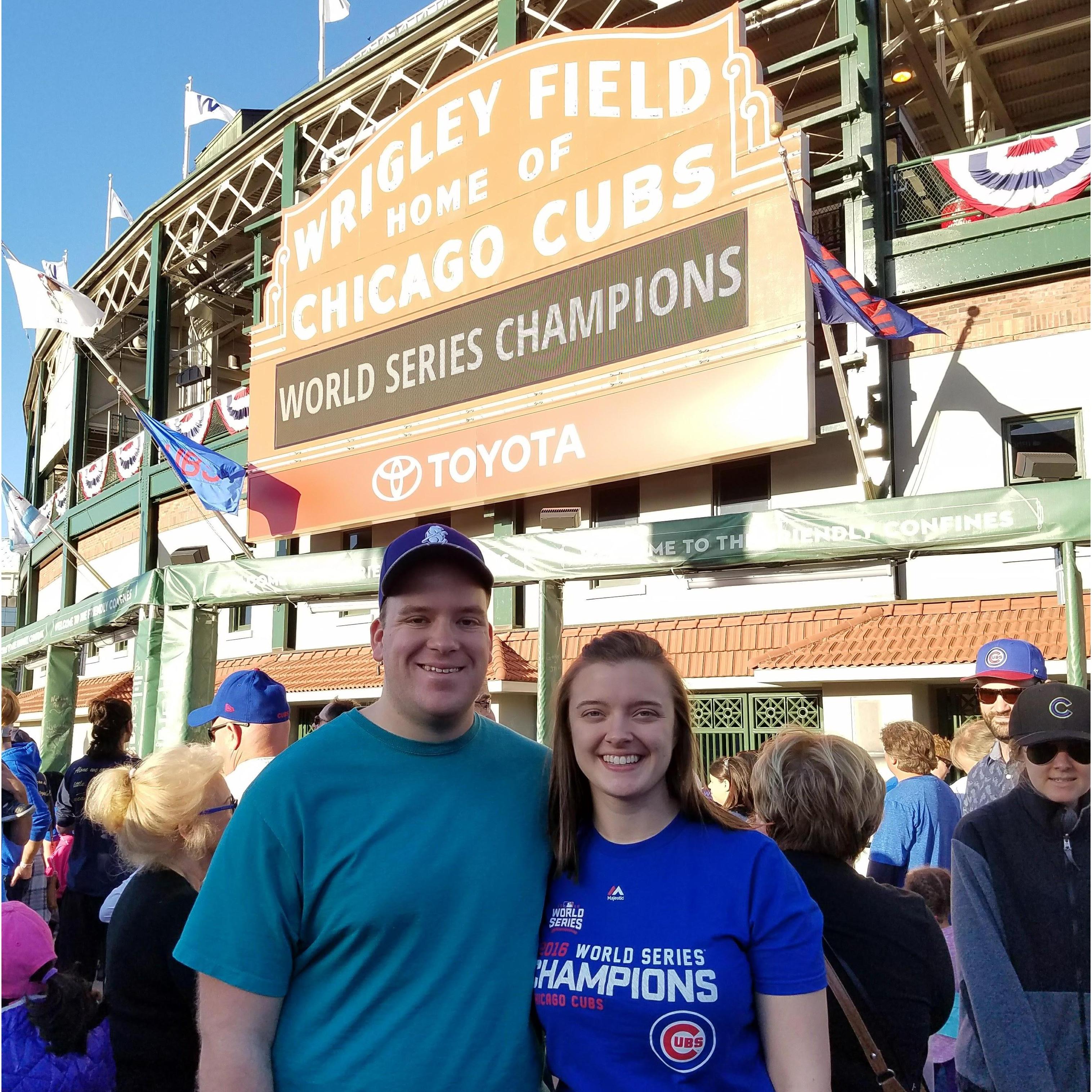 Celebrating the Cubs' World Series Win
