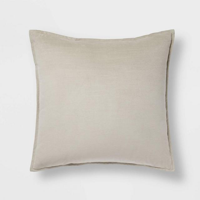 Oversized Cotton Velvet Square Pillow Sage - Threshold™