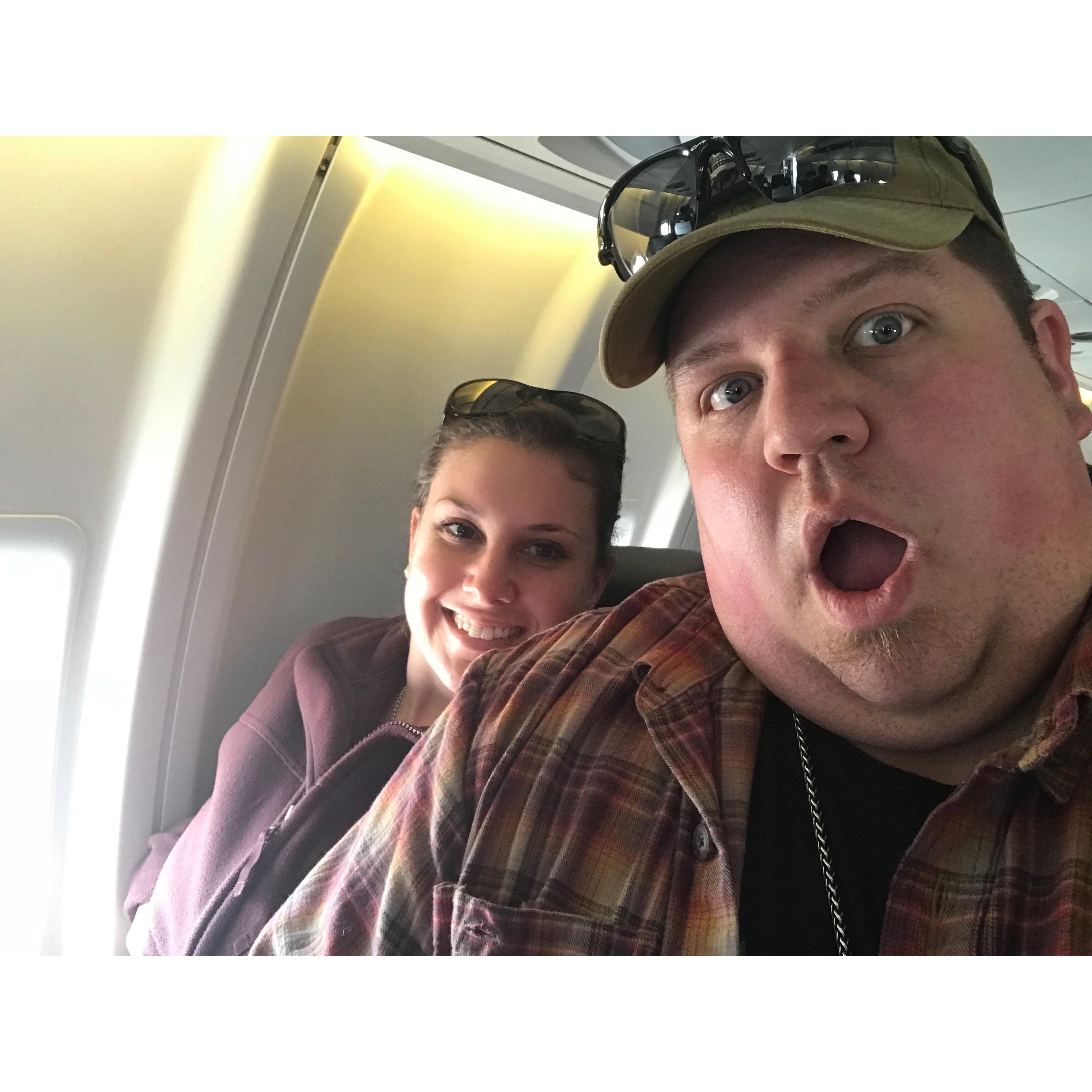 Flying to Florida, December of 2017