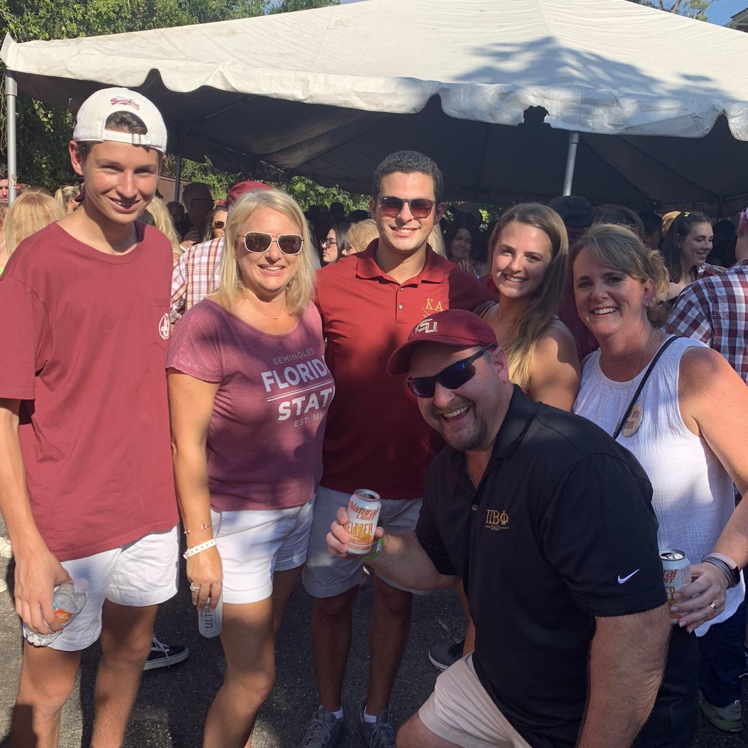 First parent’s weekend together! missing big Eric , Maria and Alex!