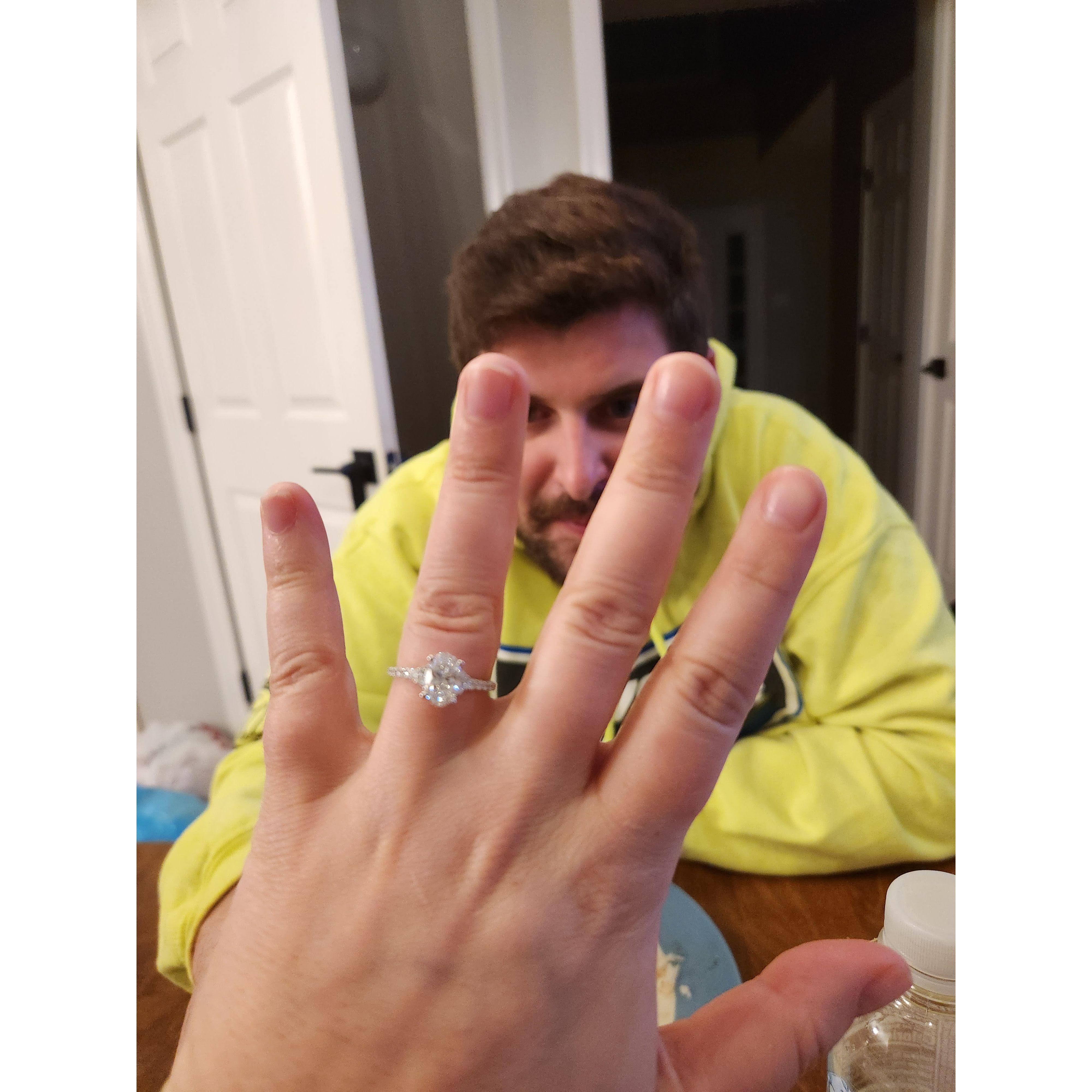 She said yes!