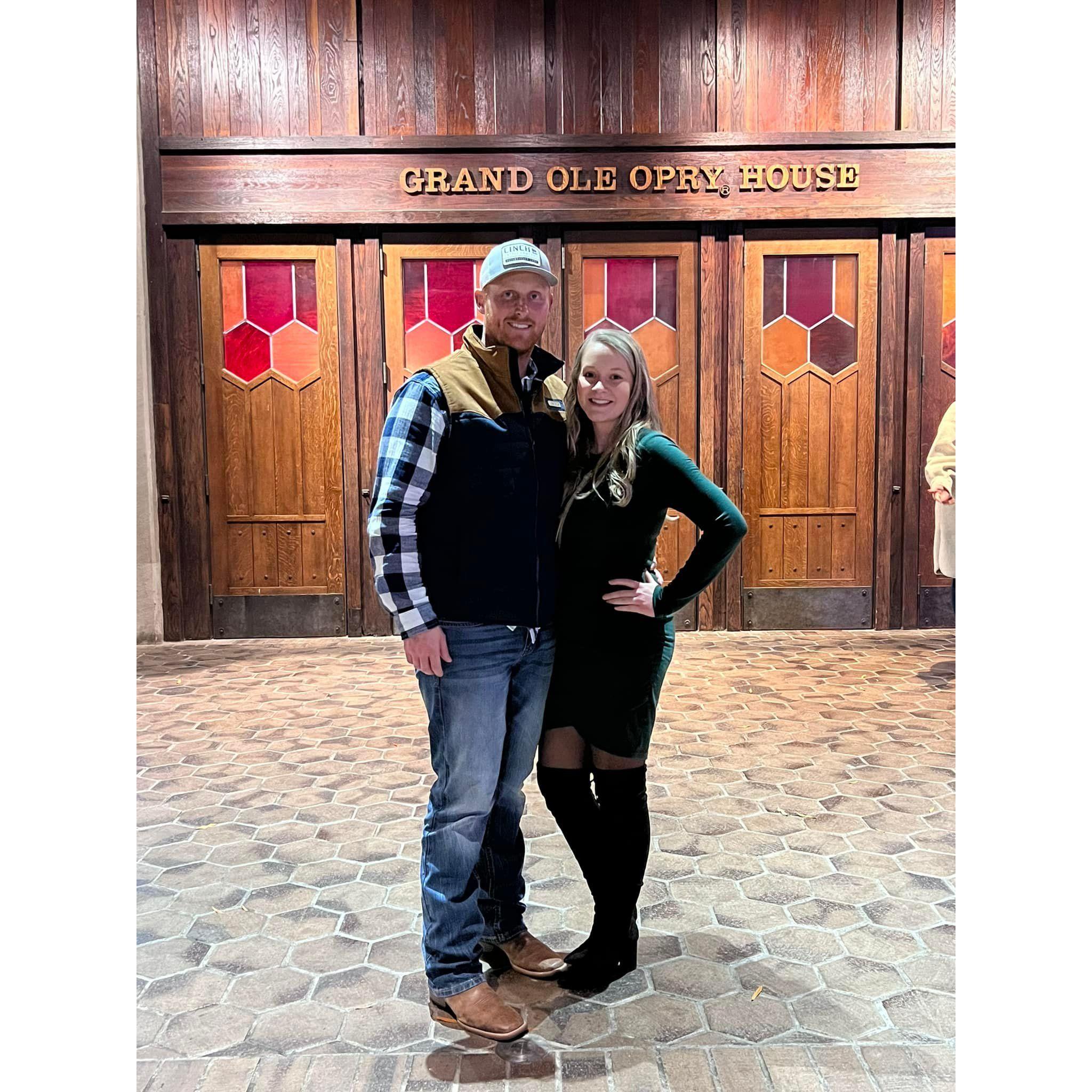 Grand Ole Opry date night.