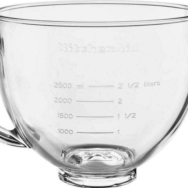 KitchenAid - 5-quart Glass Mixing Bowl - Transparent