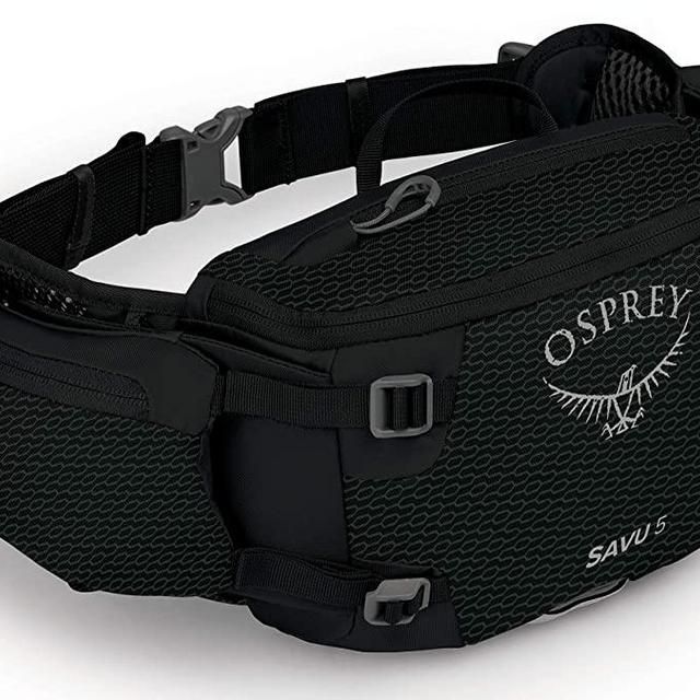 Osprey Savu 5 Lumbar Bike Hydration Pack, Black, One Size
