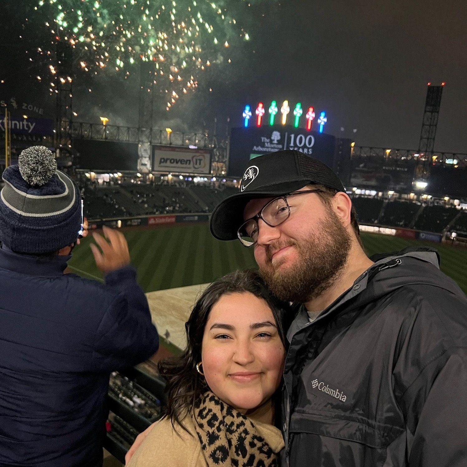 Sofia's cousin Paola came into town and we all went out to a White Sox's game!
