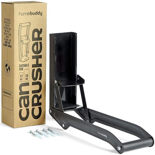 HomeBuddy Can Crusher for Recycling - Can Smasher Wall Mounted for Aluminum Cans, Soda, Beer Can Crusher for Recycling Can. Suitable for 12 Oz. and 16 Oz. Cans