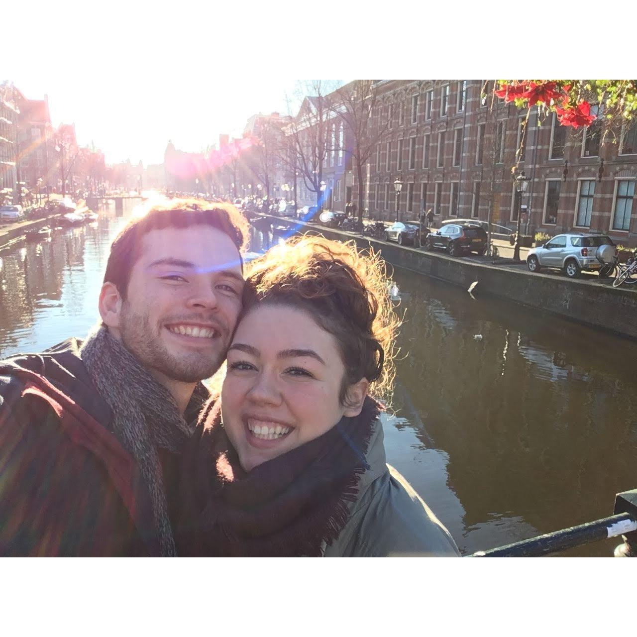 When he surprised me in Amsterdam