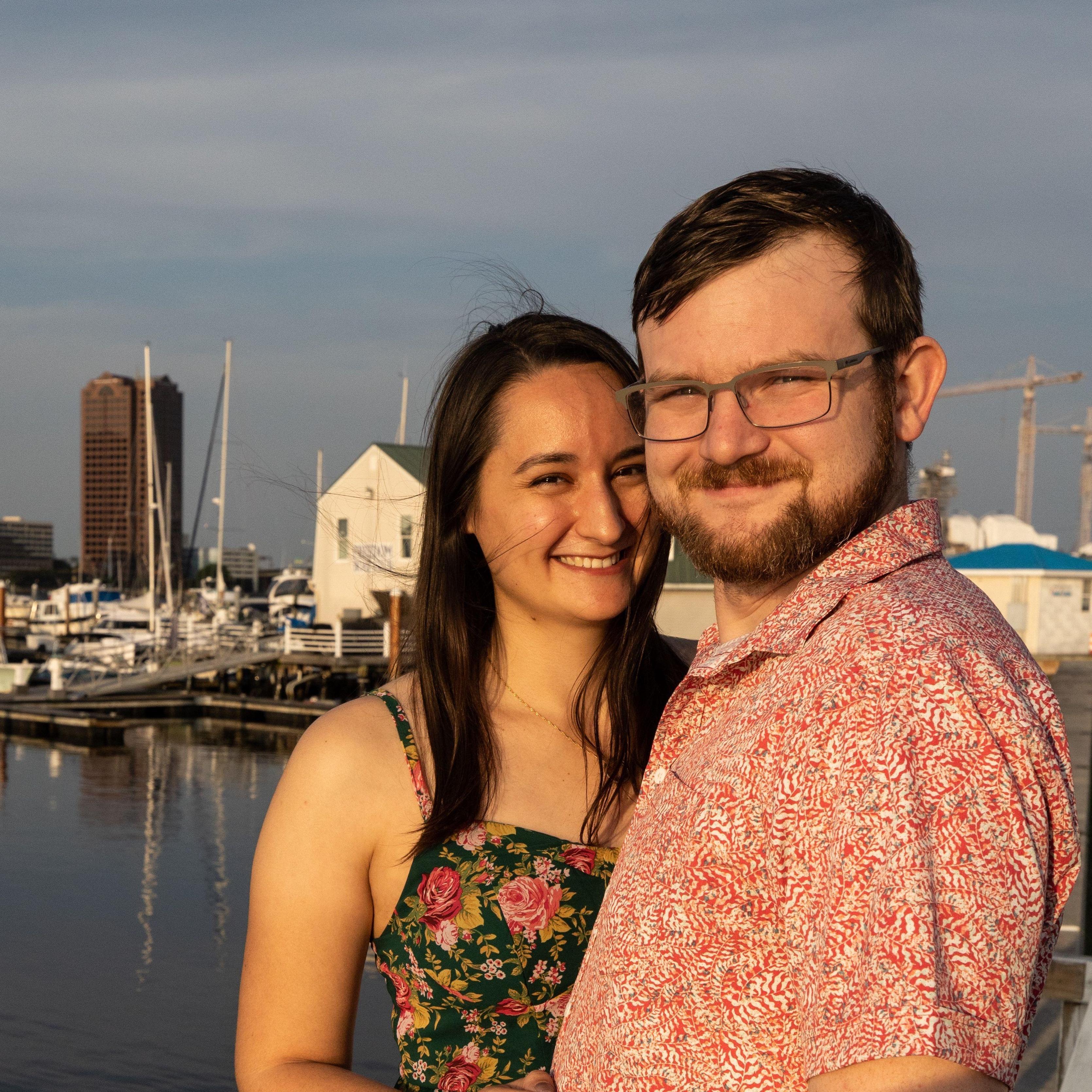 Engagement photos with Weston in Portsmouth, VA, May 2023