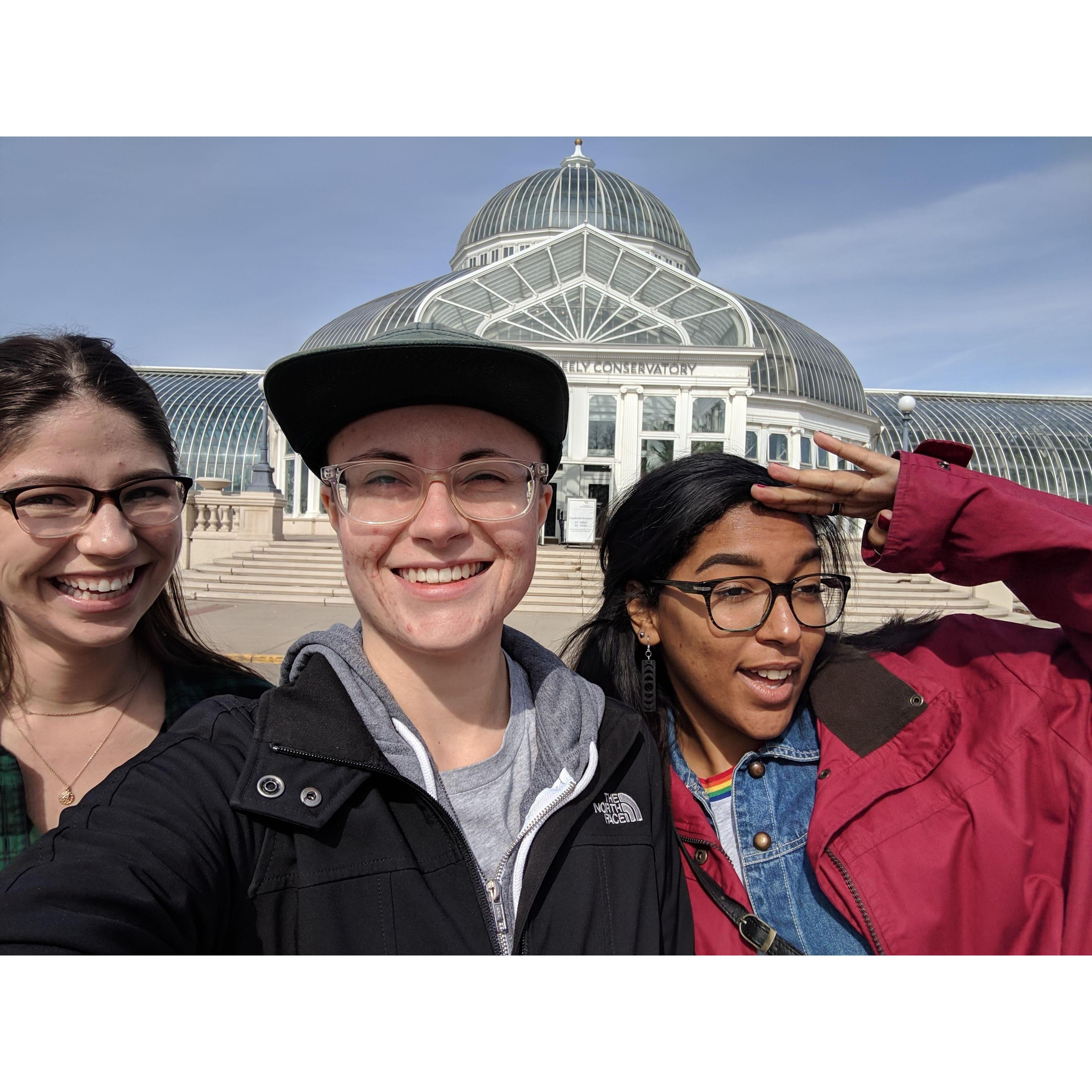 Fun with our dear friend Sam on our trip to the Twin Cities.