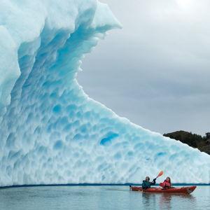 Kayaking on a Patagonian Lake