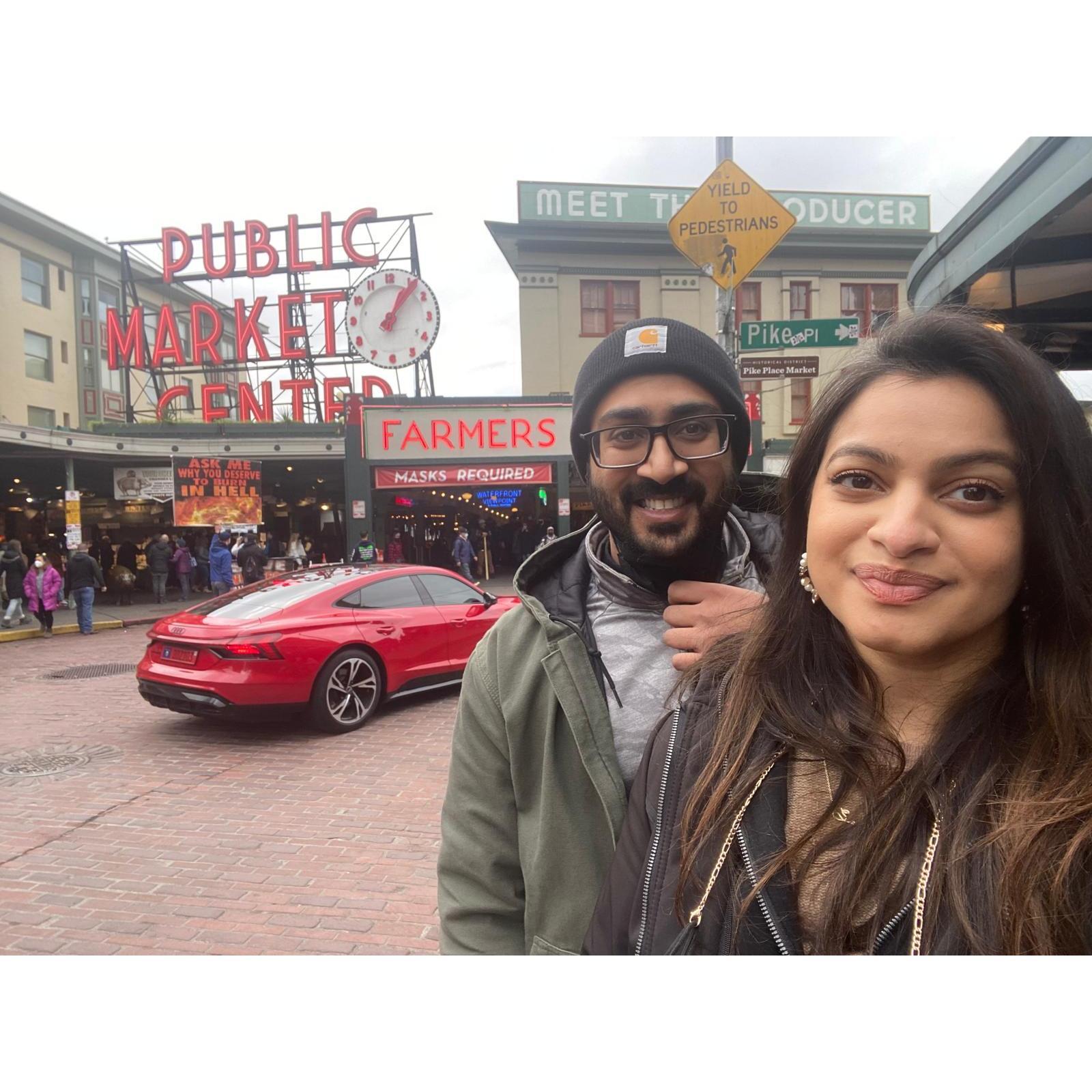 Vasu's first visit to Seattle.