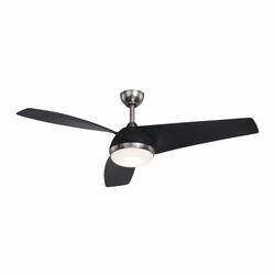 Patriot Lighting™ Atilla 52" Matte Black and Brushed Nickel Indoor Integrated LED Ceiling Fan at Menards®