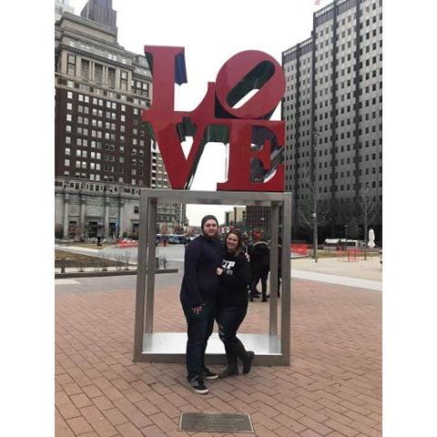 February 2019 - We went to Philadelphia for the Stadium Series game (the Pens lost) and had to capture this iconic picture.