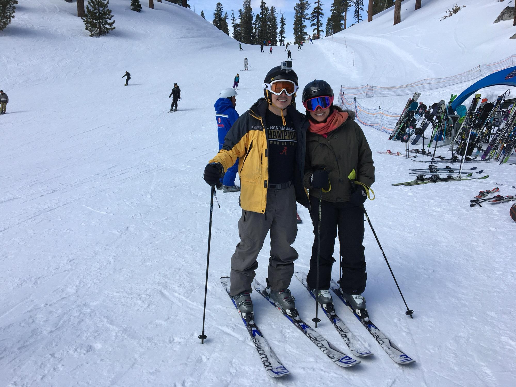 Hitting the slopes on a Tahoe ski trip with friends