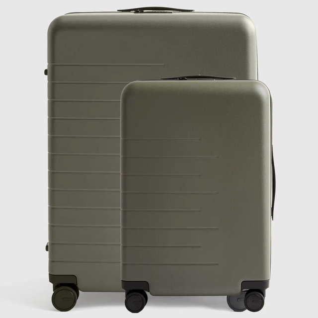 Carry-On & Large Check-In Suitcase Set - Olive