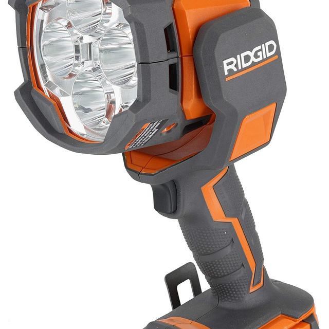 Ridgid R8694220B Gen5X 18V Lithium Ion Cordless Dual-Power 2,500 Lumen Spotlight (Battery Not Included / Tool and Car Adaptor Included)