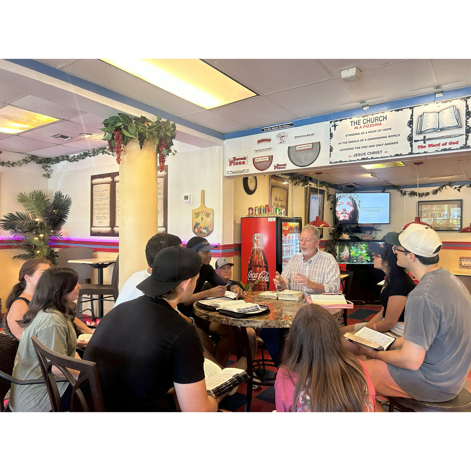 Getting in The Word at Phil's Heavenly Pizza