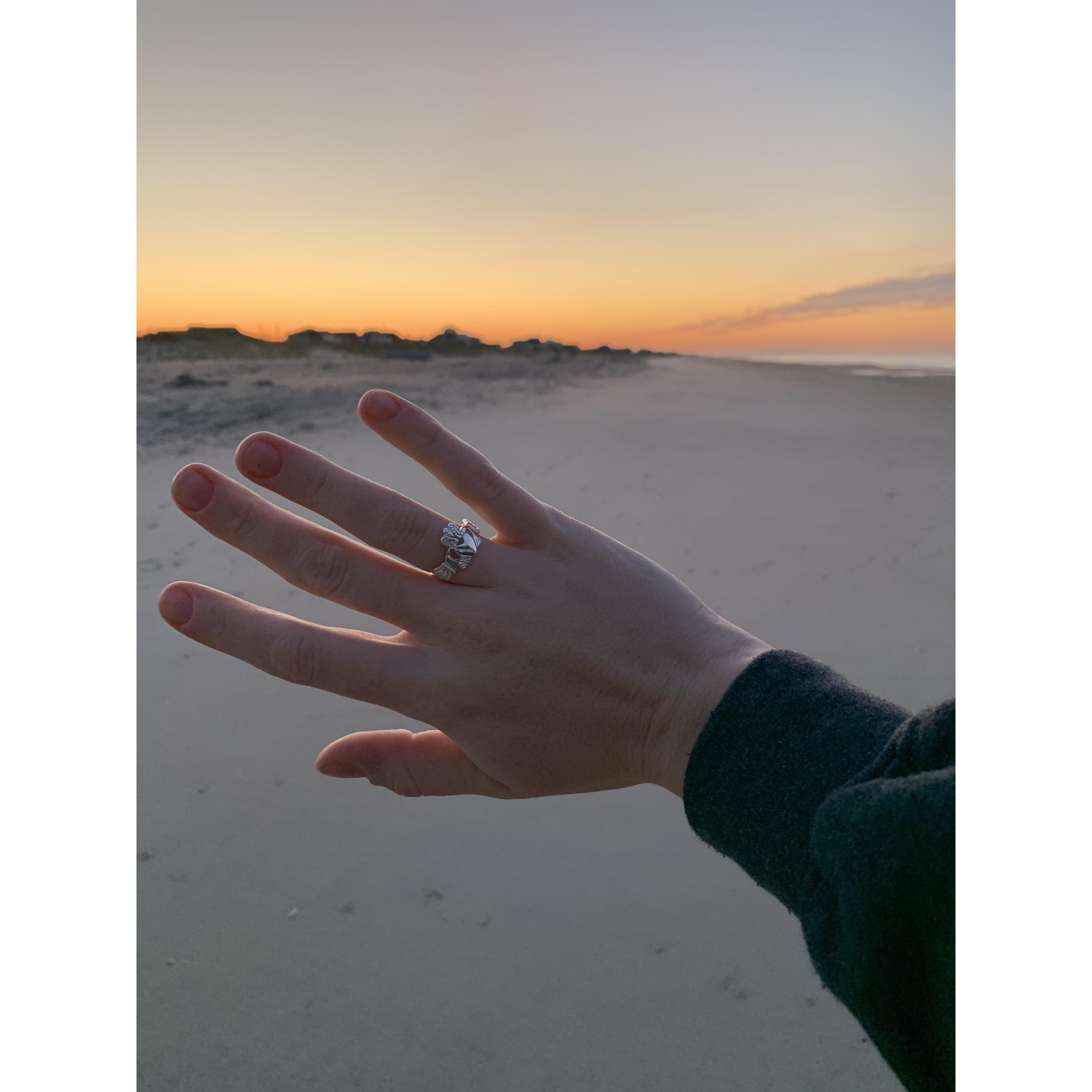 The promise ring he gave me in the beginning of our relationship