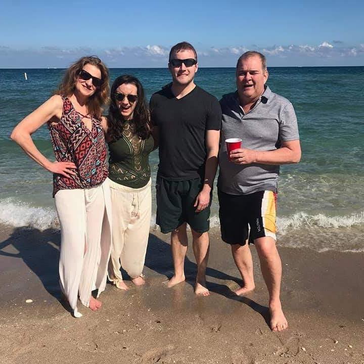 Celebrating the engagement, Hillsboro Beach, Florida - March, 2019