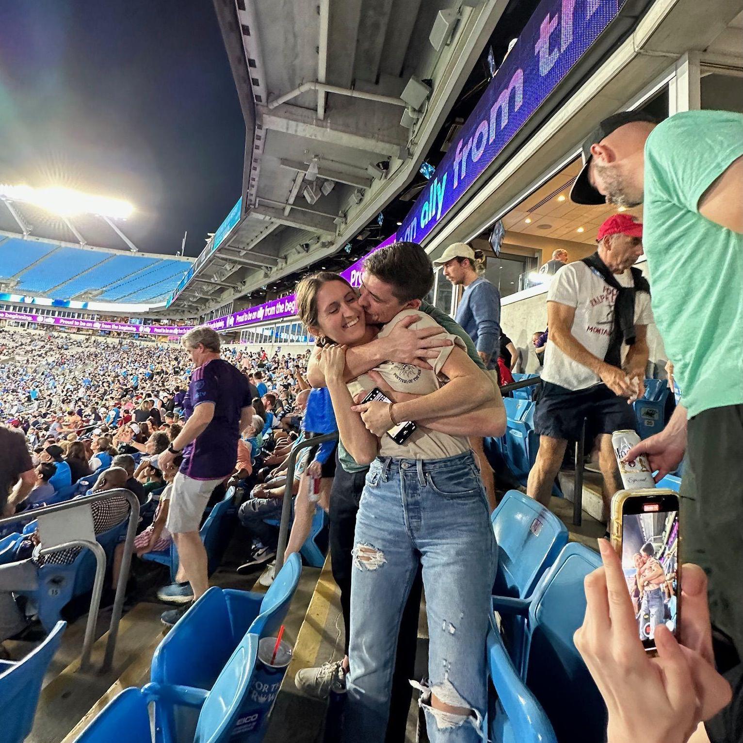 Charlotte FC soccer game with friends