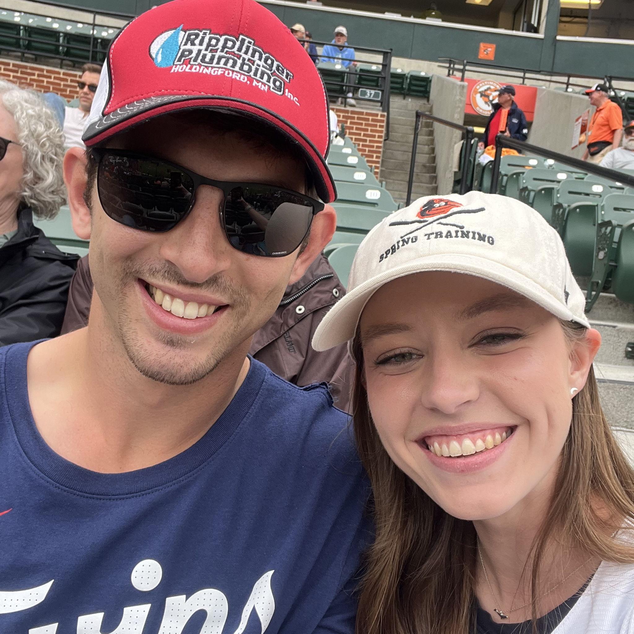 Adam's first Orioles game at Camden Yards!