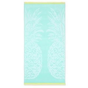 Pineapples Beach Towel in Aqua