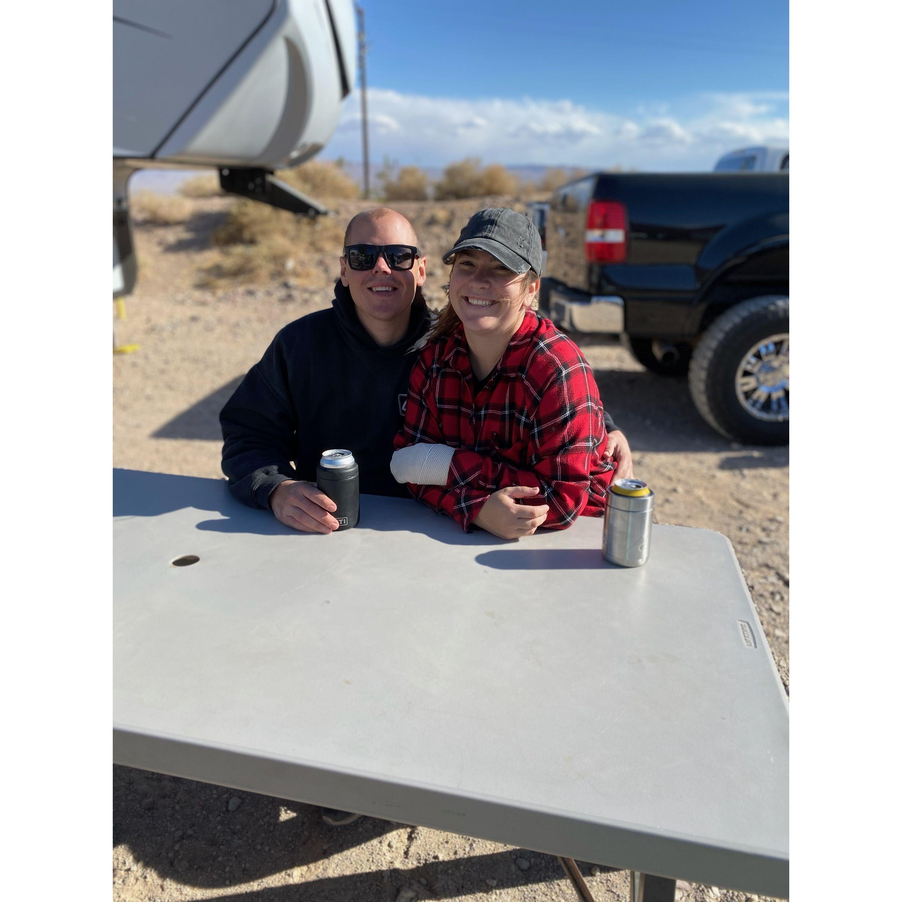 The first trip after the rzr accident in Utah. Calico for Lauren's birthday.