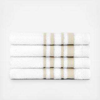 Bold Stripe Cotton Washcloth, Set of 4