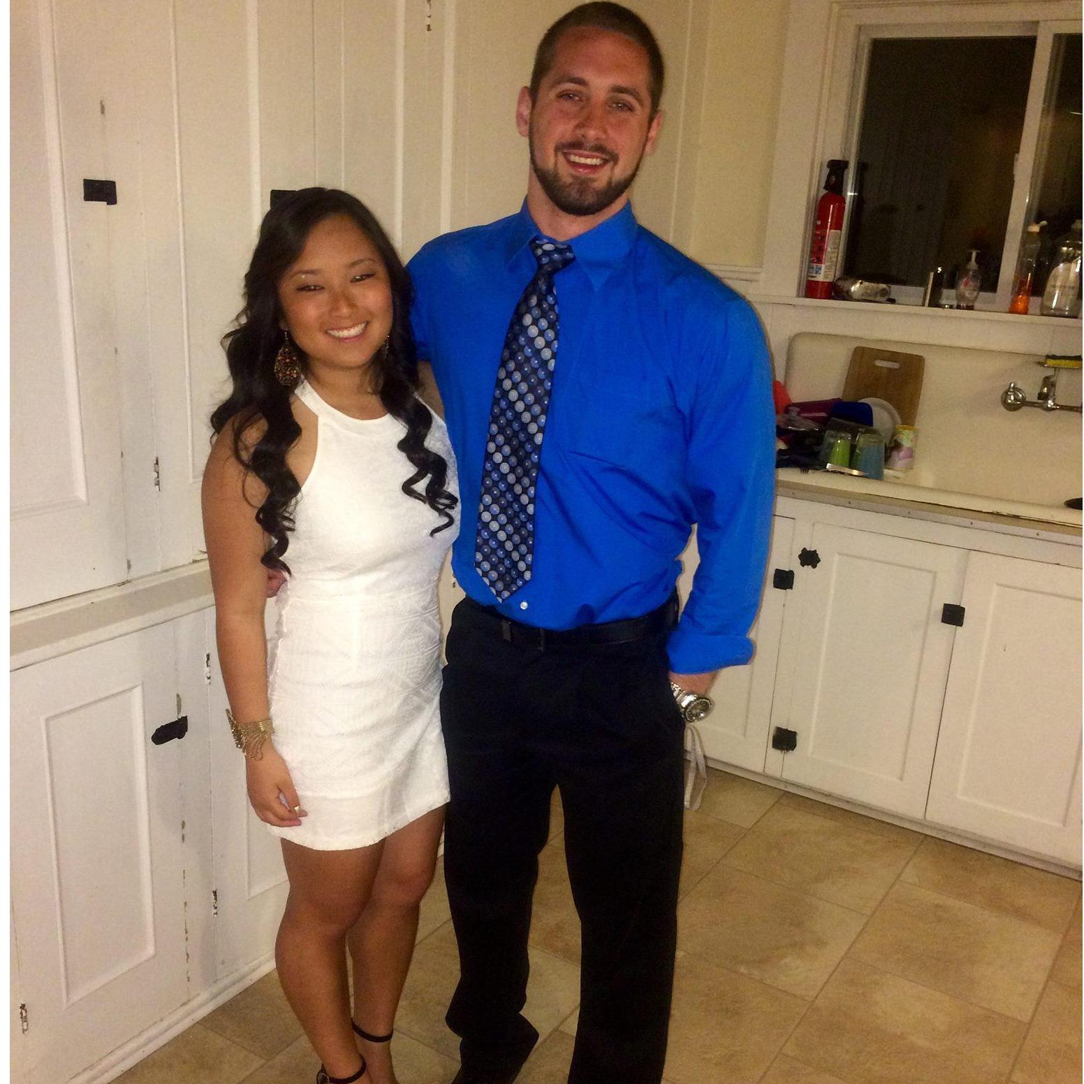 One of many formals we attended as each other's dates at Alfred University