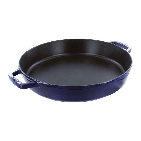 Staub Double Handle Fry Pan 13” Dark Blue