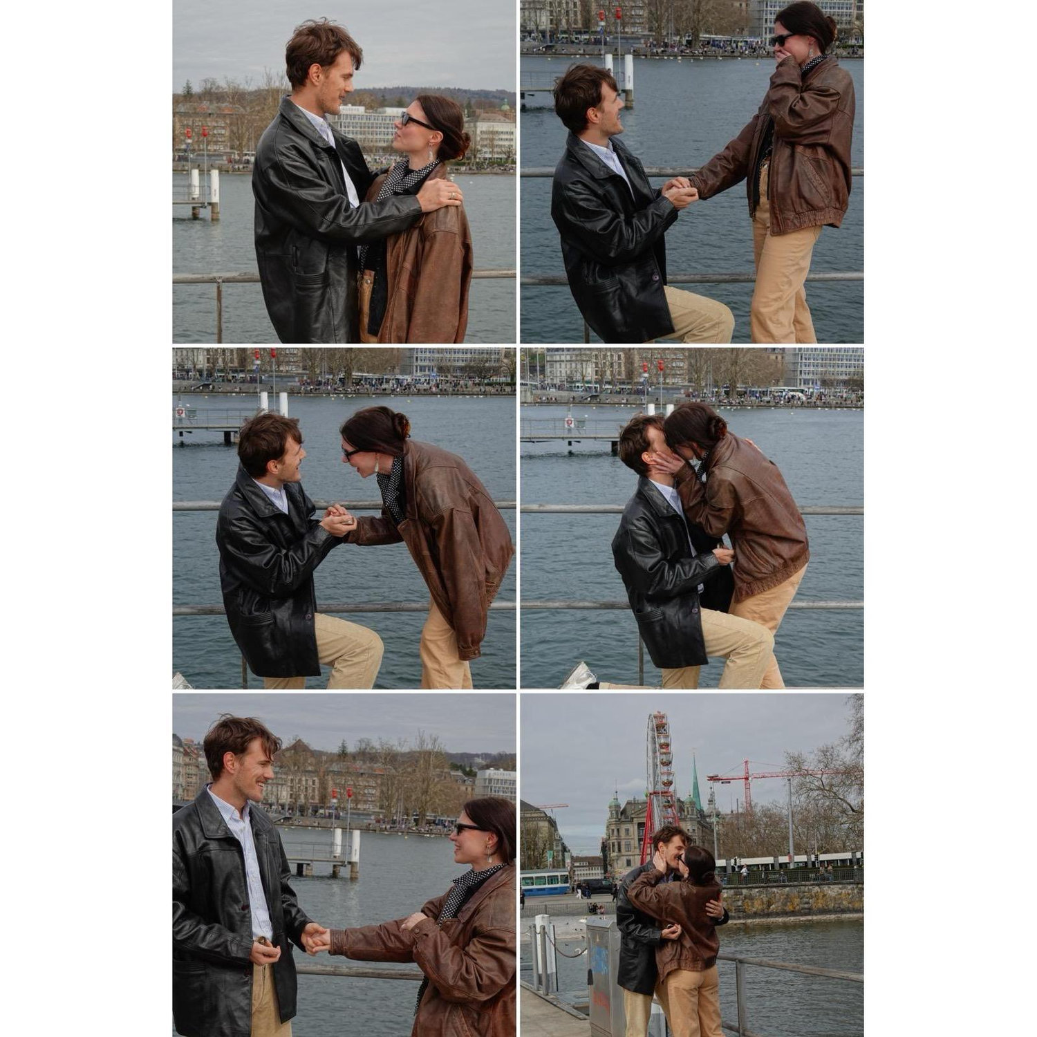 A shocked stranger capturing Simon proposing for real <3