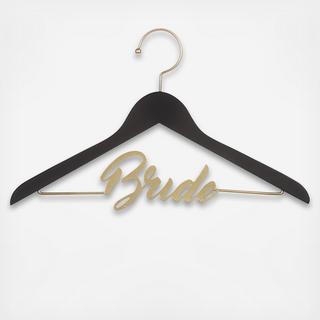 Chalkboard Bride Wedding Dress Hanger