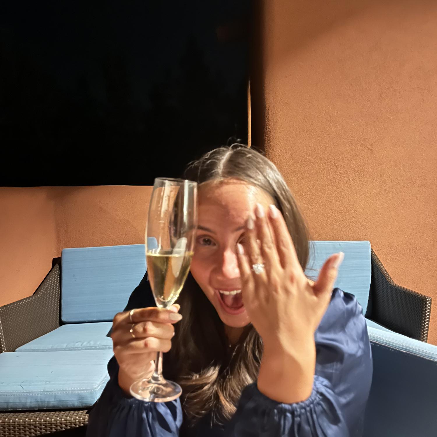 The very first photo after we got engaged
