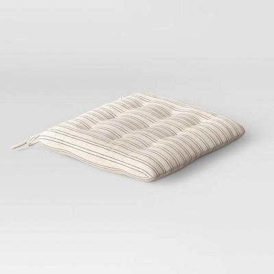 Cotton Striped Chair Pad Black/Natural - Threshold™