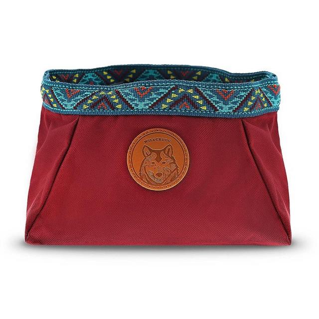 Wilderdog Backpacking Bowl - Holds Food & Water Up to 64oz - Maroon