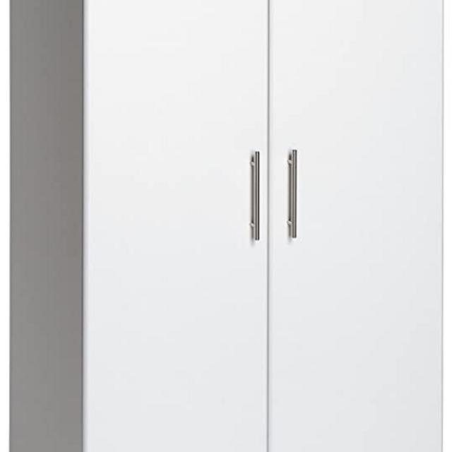 Prepac Elite Storage Cabinet, 32" W x 65" H x 16" D, White