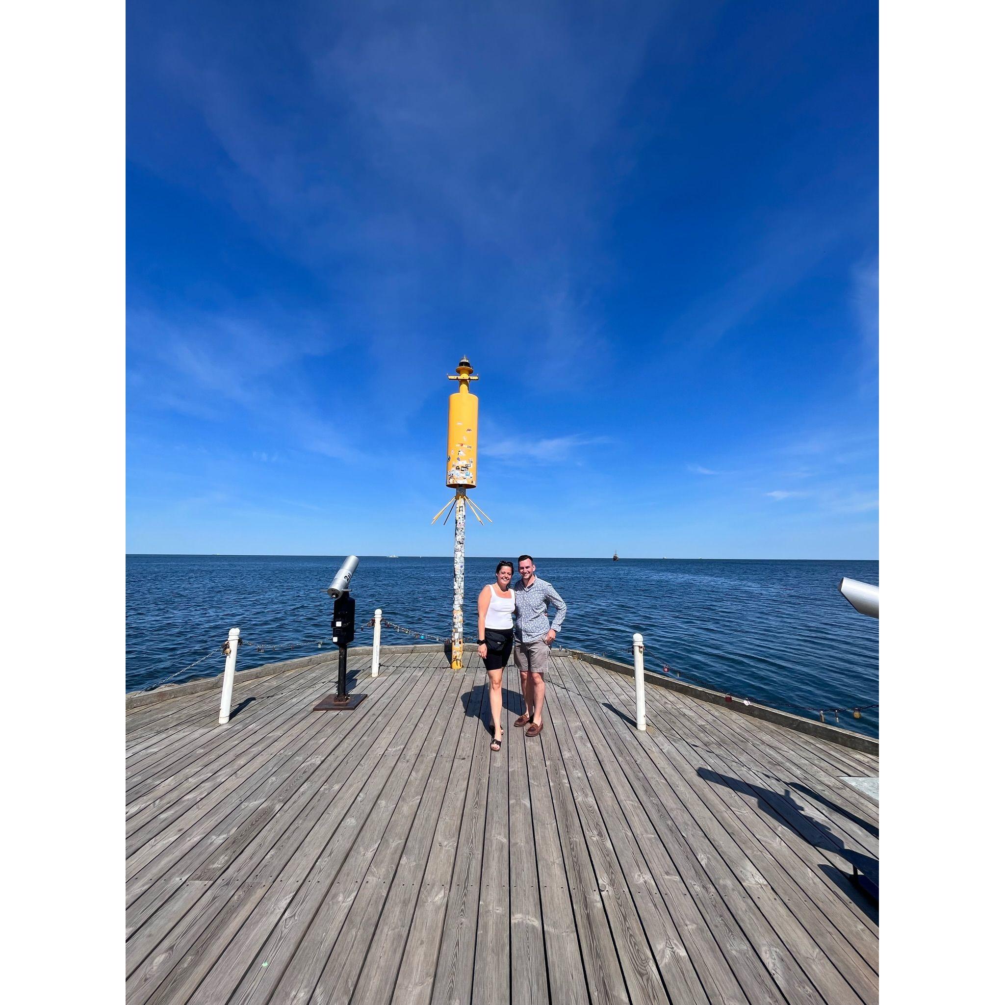 At the edge of the Baltic Sea in Sopot
