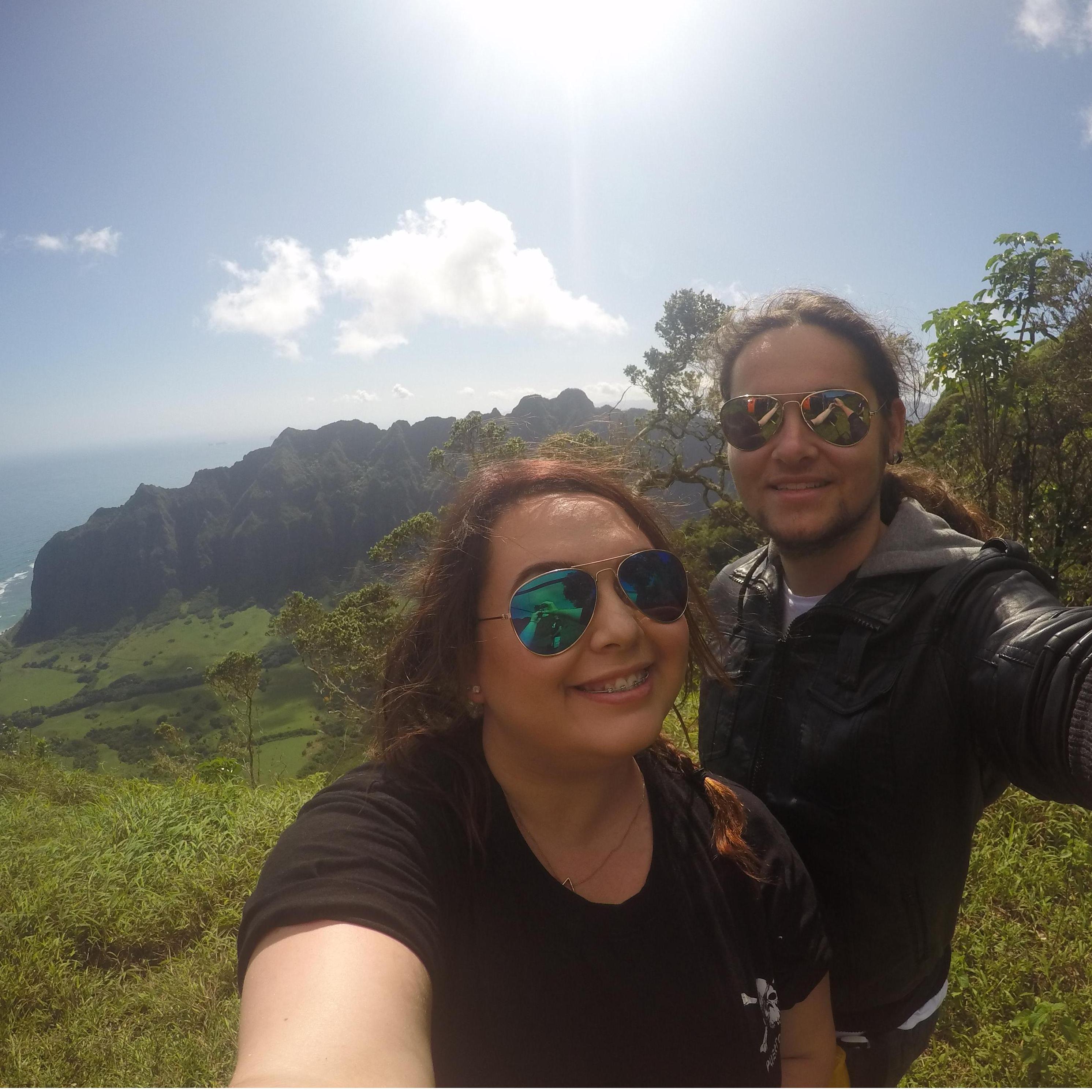 Kualoa Ranch Valley below us!