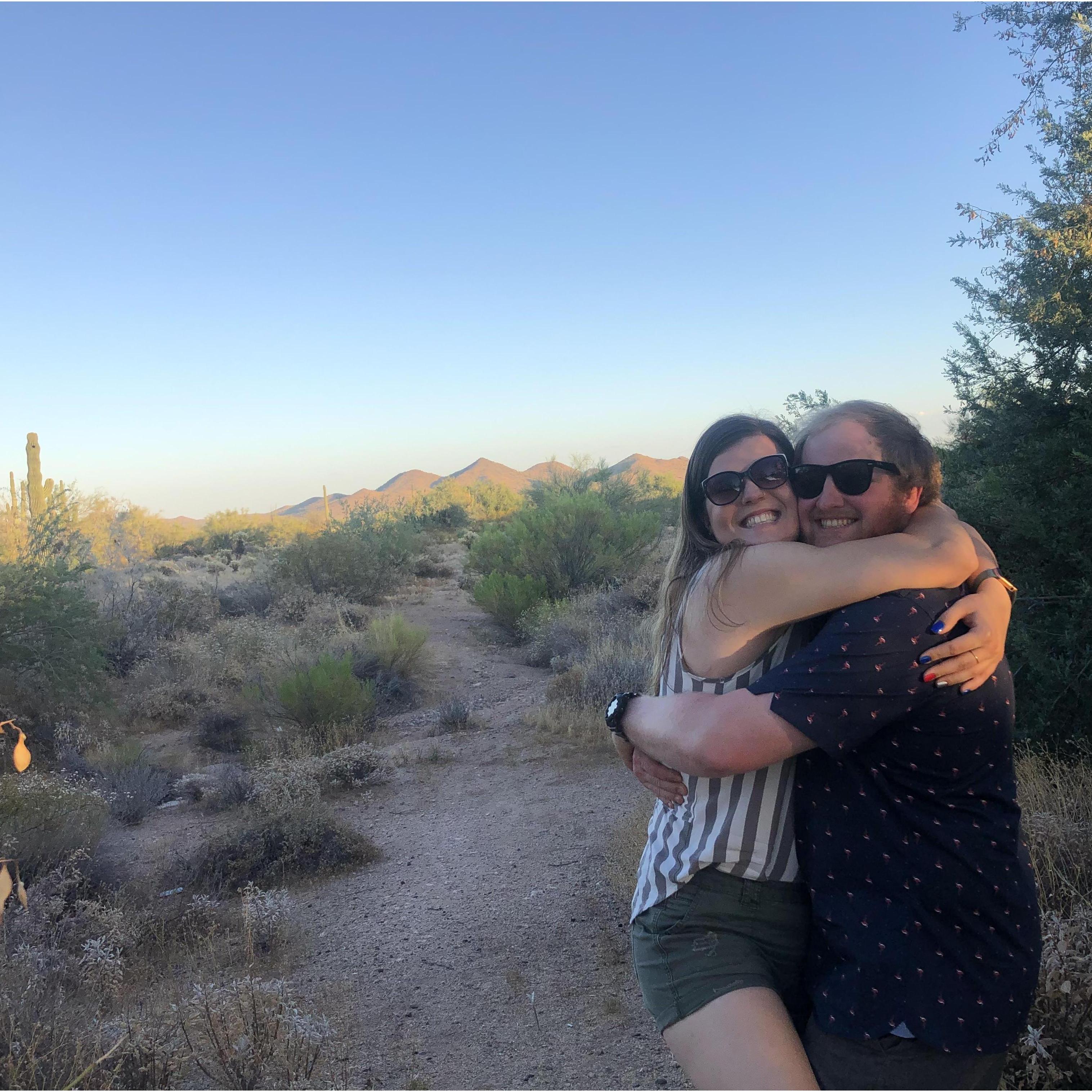 July 2020: Our first trip to Arizona together to visit Declan's family and friends
