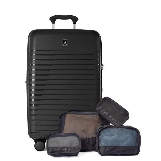 Travelpro Optima Medium Check-In Expandable Spinner and Packing Cubes